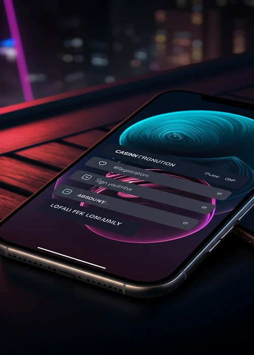 Simplified registration form for Betmac Casino account creation on a mobile device